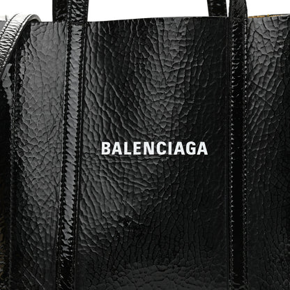Balenciaga Textured Patent Calfskin XXS Everyday Tote Black 12 of 31