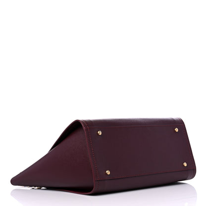 Chanel Caviar Small Studded Deauville Tote Burgundy 3 of 8