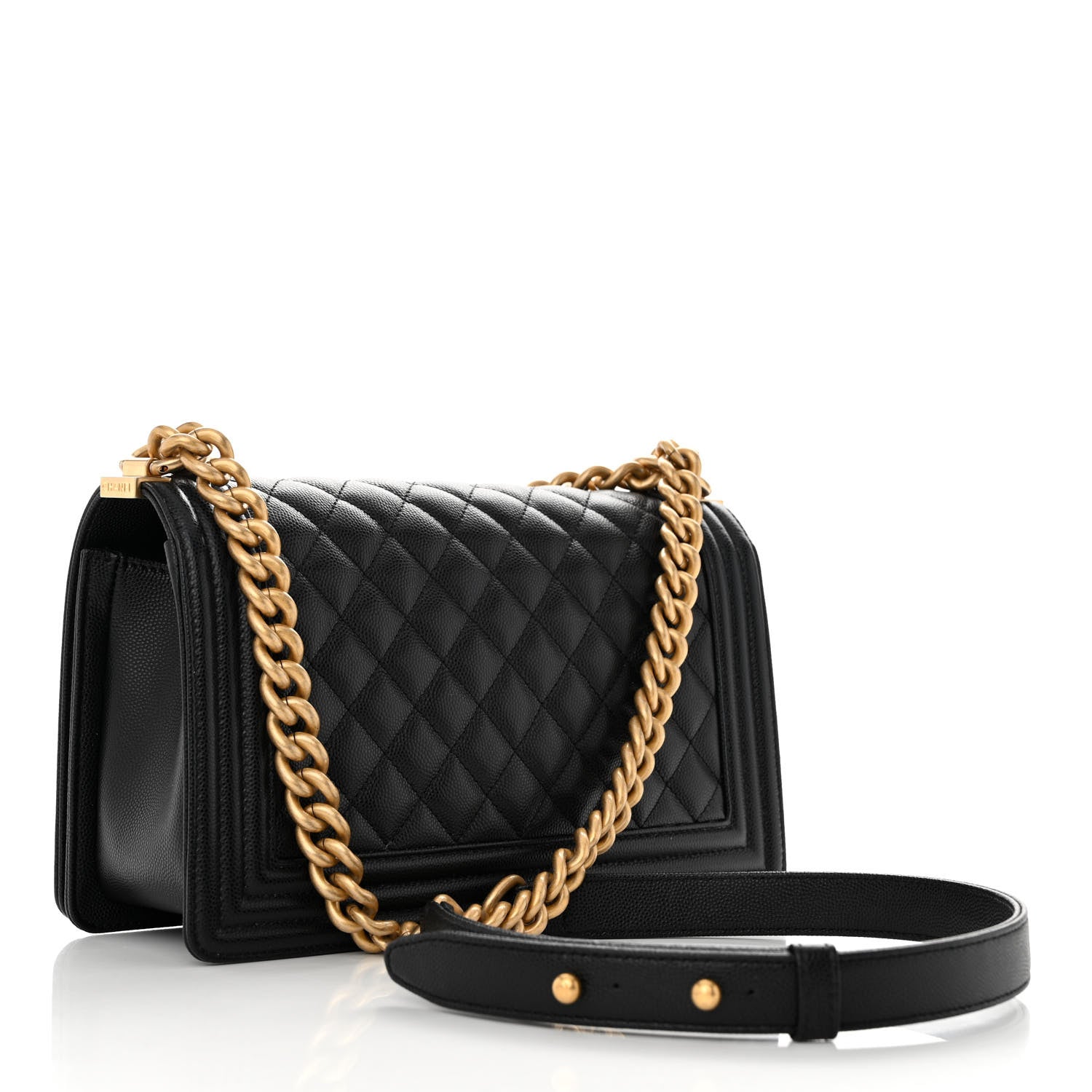 Chanel Caviar Quilted Medium Boy Flap Black 3 of 11