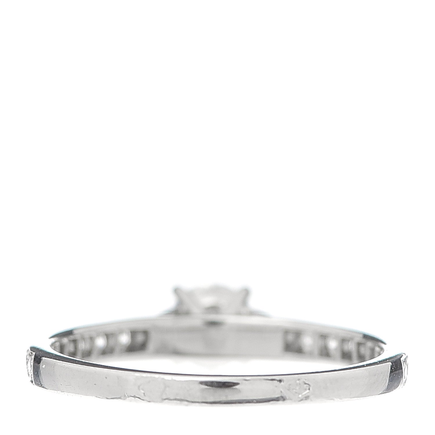 Van Cleef & Arpels Platinum Diamond .32ct Romance Solitaire Ring 49 4.75 4 of 8