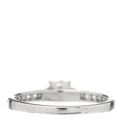 Van Cleef & Arpels Platinum Diamond .32ct Romance Solitaire Ring 49 4.75 4 of 8