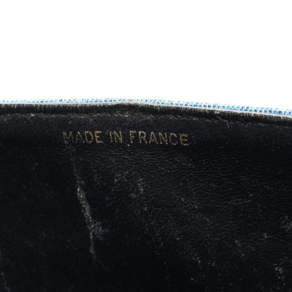 Chanel Denim Quilted Medium Double Flap Light Blue 7 of 12
