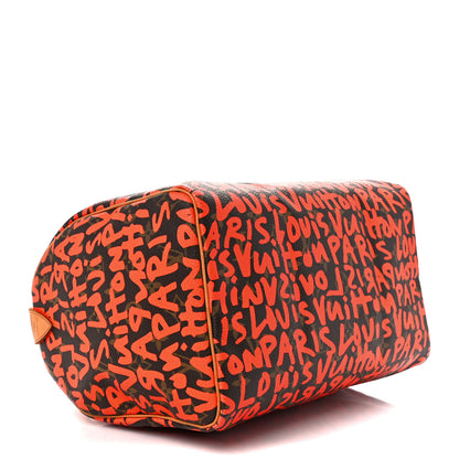 Louis Vuitton Monogram Graffiti Speedy 30 Orange 4 of 11