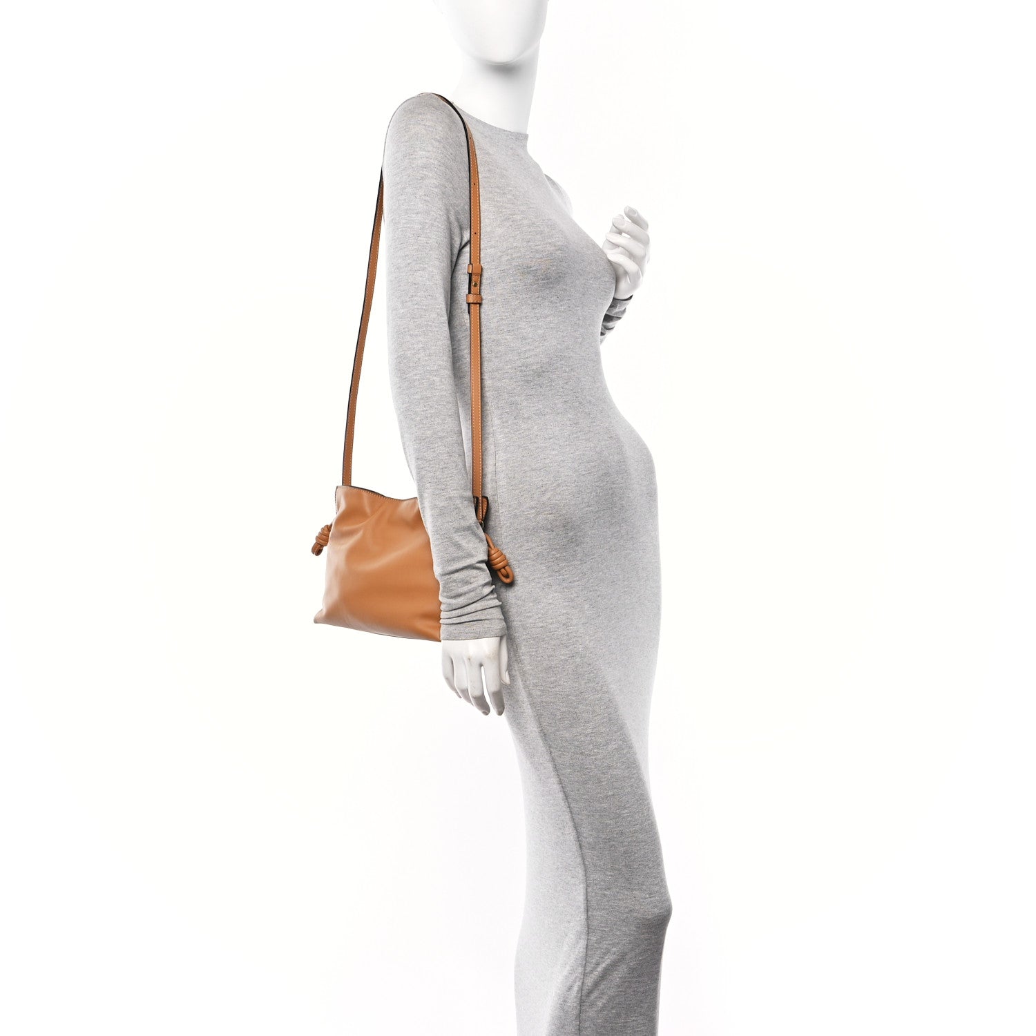 Loewe Nappa Flamenco Mini Knot Clutch Warm Desert 2 of 12