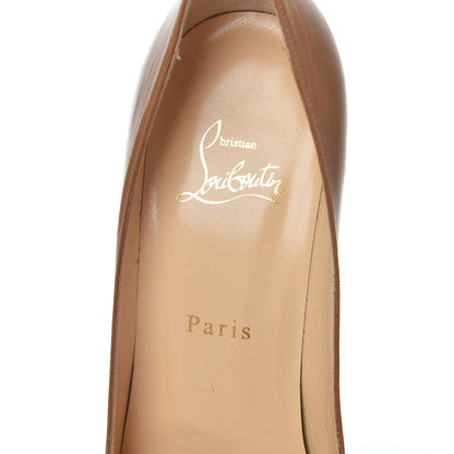 Christian Louboutin Kid Decollete 554 100 Pumps 38.5 Noisette 7 of 22