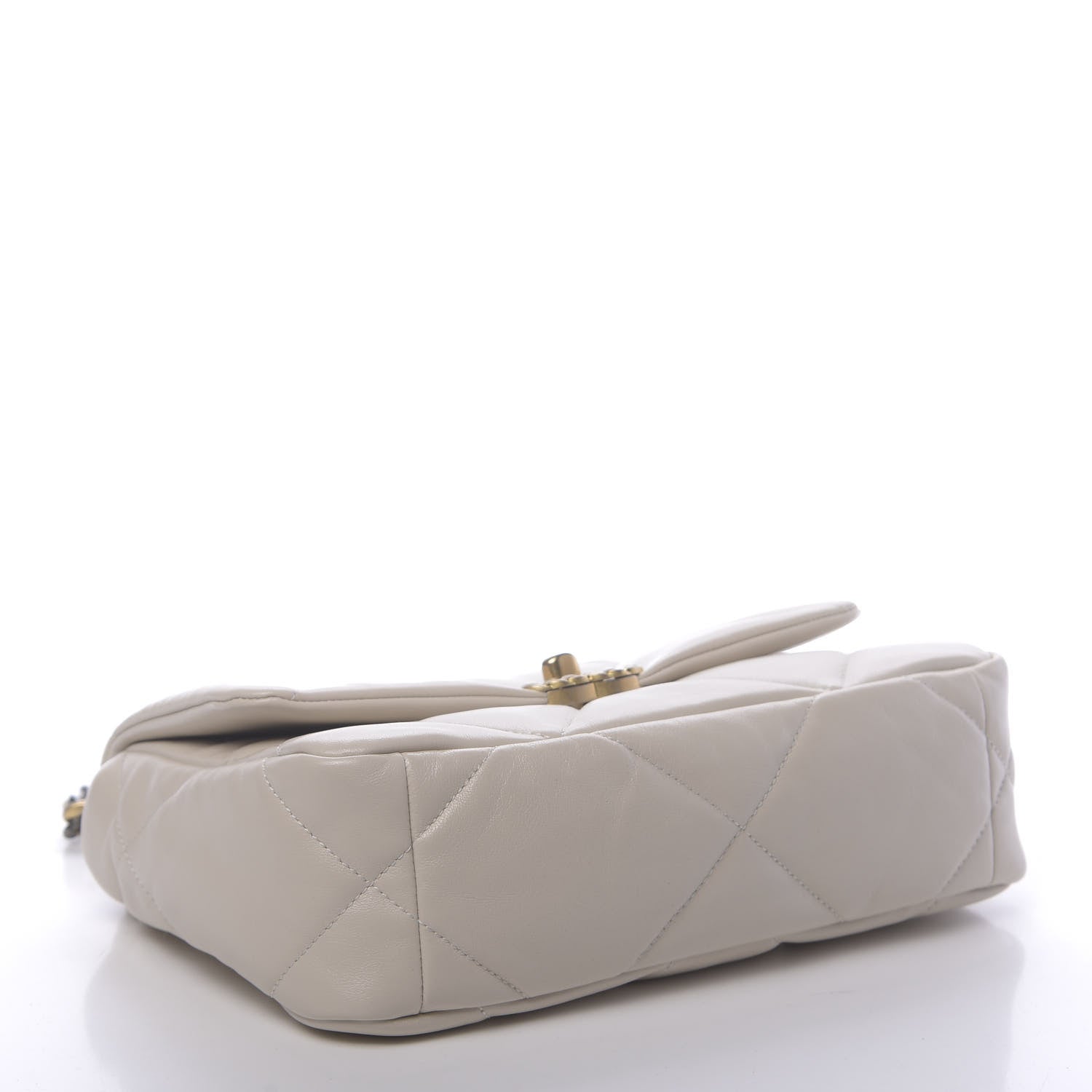 Chanel Goatskin Quilted Medium 19 Flap Beige 4 of 11