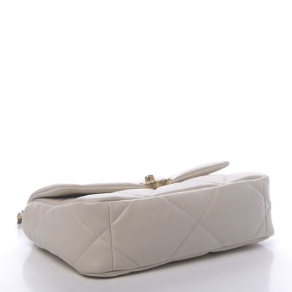 Chanel Goatskin Quilted Medium 19 Flap Beige 4 of 11