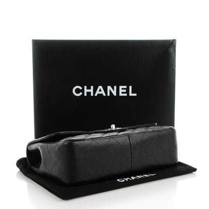 Chanel Caviar Quilted Jumbo Single Flap Black 4 of 8