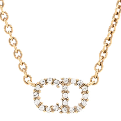 Christian Dior Metal Crystal Clair D Lune Necklace Gold 4 of 6