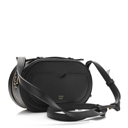 Fendi Vitello Grace Matte Mini O'Lock Camera Case Black 3 of 10