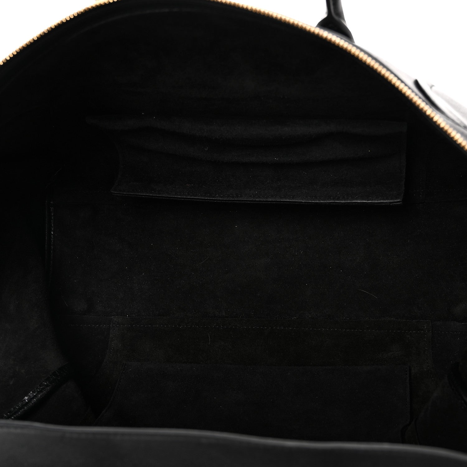 Celine Supple Shiny Lambskin Medium Smiling New Luggage Black