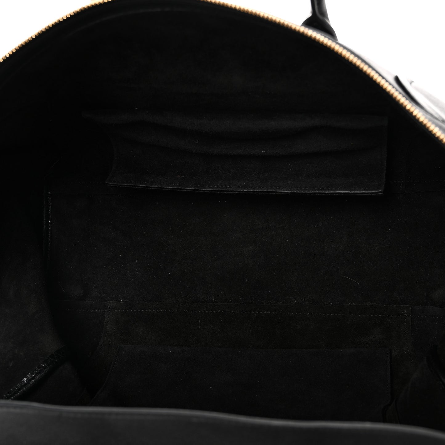 Supple Shiny Lambskin Medium Smiling New Luggage Black