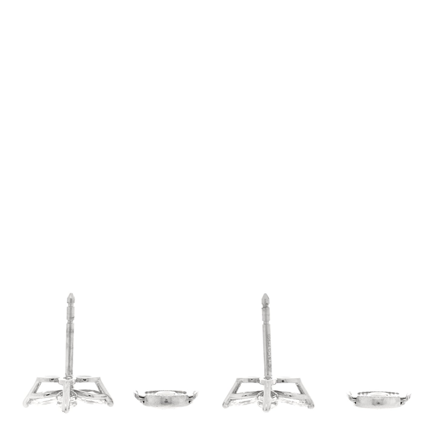 Platinum Diamond .92ct Medium Victoria Earrings