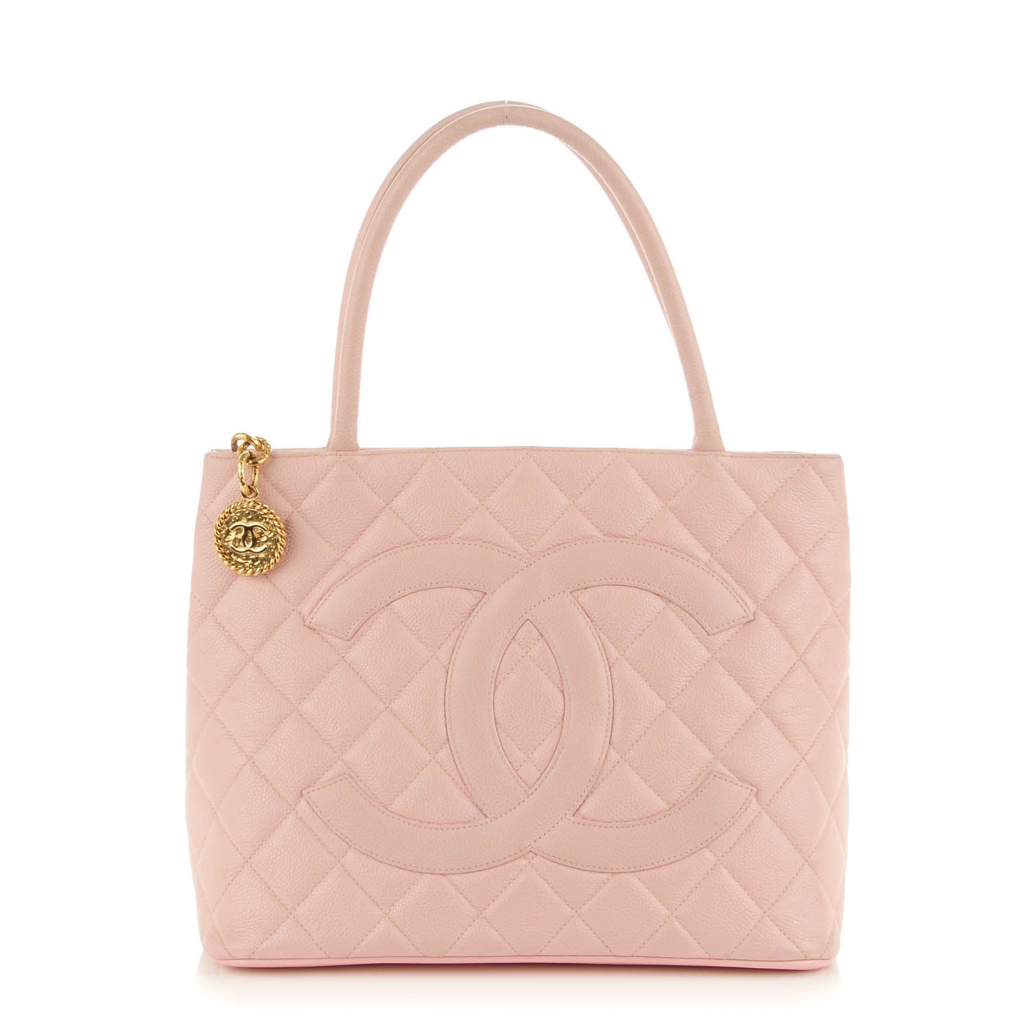 Chanel Caviar Quilted Medallion Tote Light Pink 1 of 10