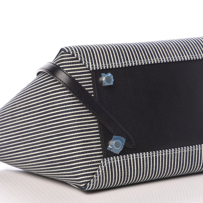 Celine Cotton Canvas Calfskin Mini Belt Bag Navy White 8 of 11