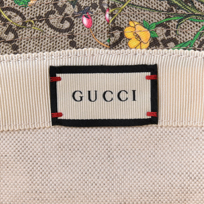 Gucci GG Supreme Monogram Flora Fedora Hat S White 8 of 10