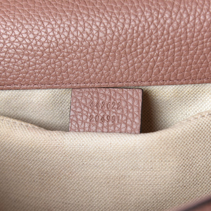 Gucci Calfskin Mini GG Marmont Top Handle Bag Rosy Phard 10 of 11
