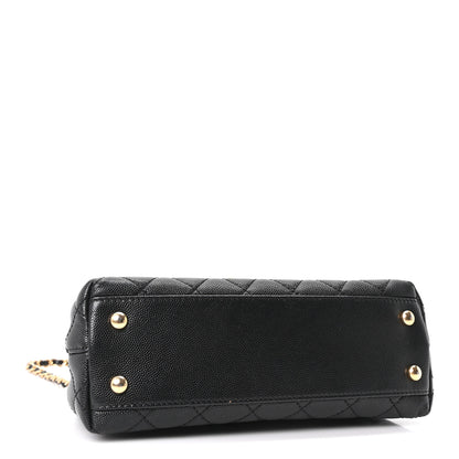 Chanel Caviar Quilted Mini Coco Chain Handle Flap Black 4 of 10