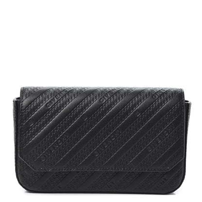 Givenchy Calfskin Chain Embossed Bond Pouch with Chain Black 1 of 8