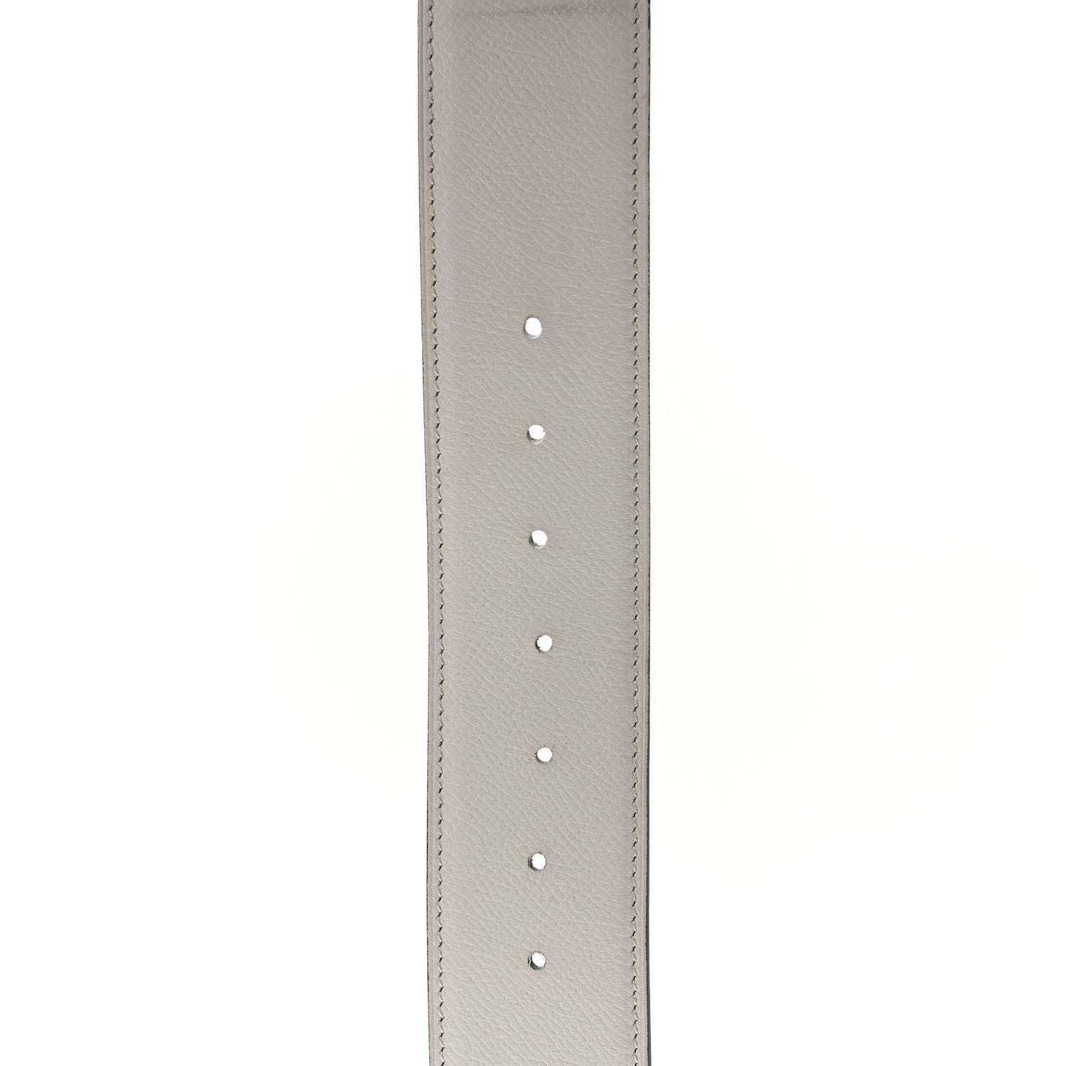 Hermes Epsom 42mm Constance H Belt 90 Blue Jean White 5 of 6