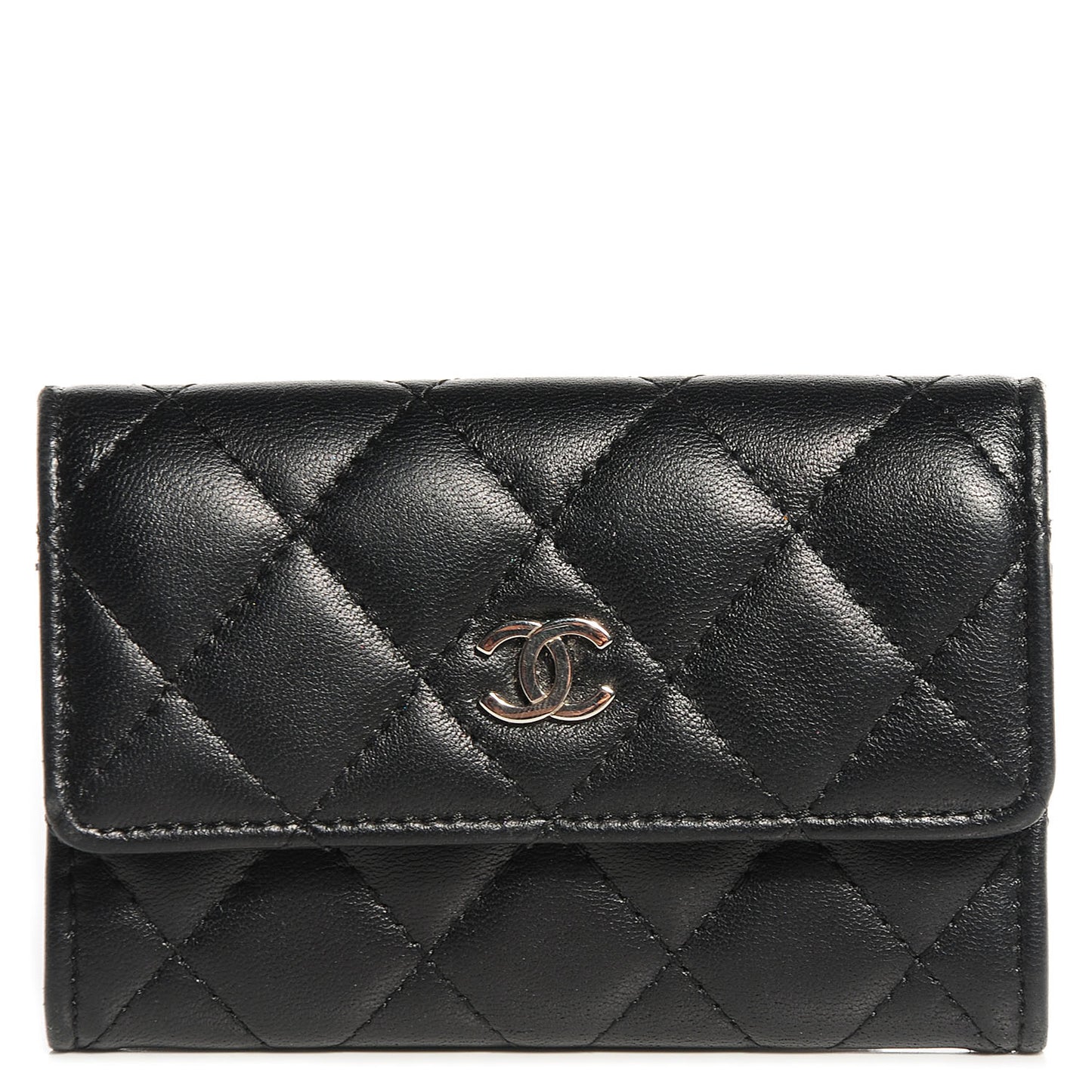 Lambskin Card Holder Black