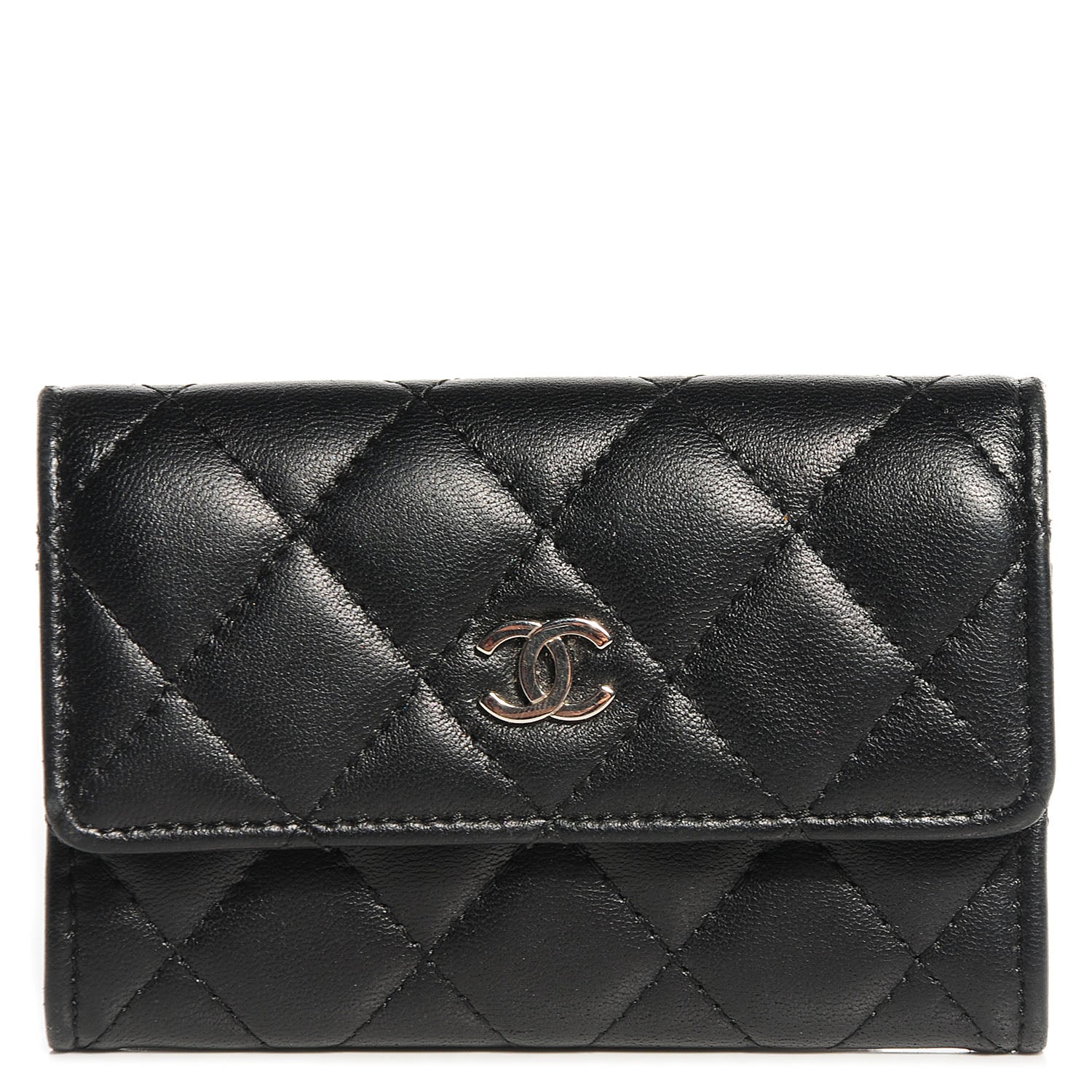 Chanel Lambskin Card Holder Black 1 of 8