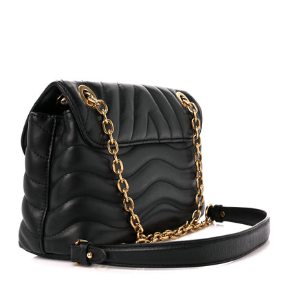 Louis Vuitton Calfskin LV New Wave Chain Bag Black 3 of 11