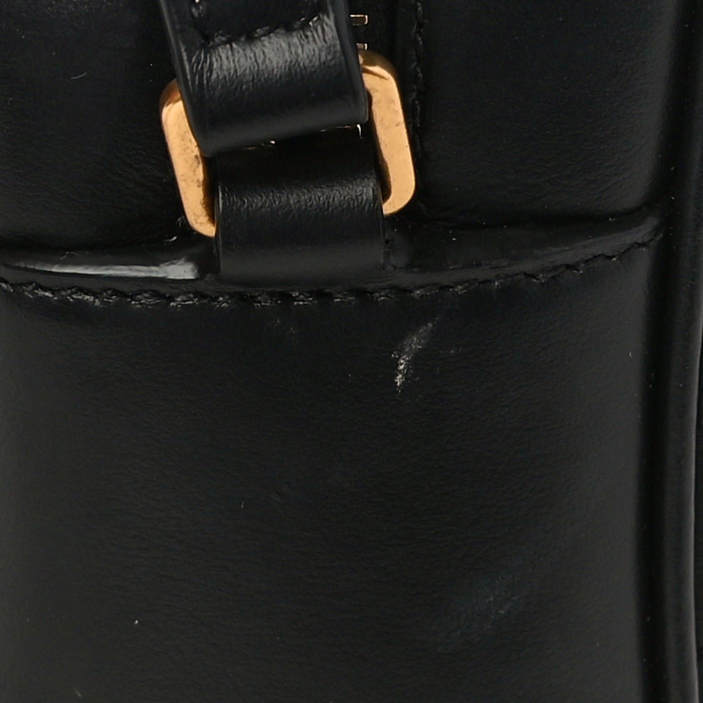 Calfskin Matelasse Monogram Lou Camera Bag Black