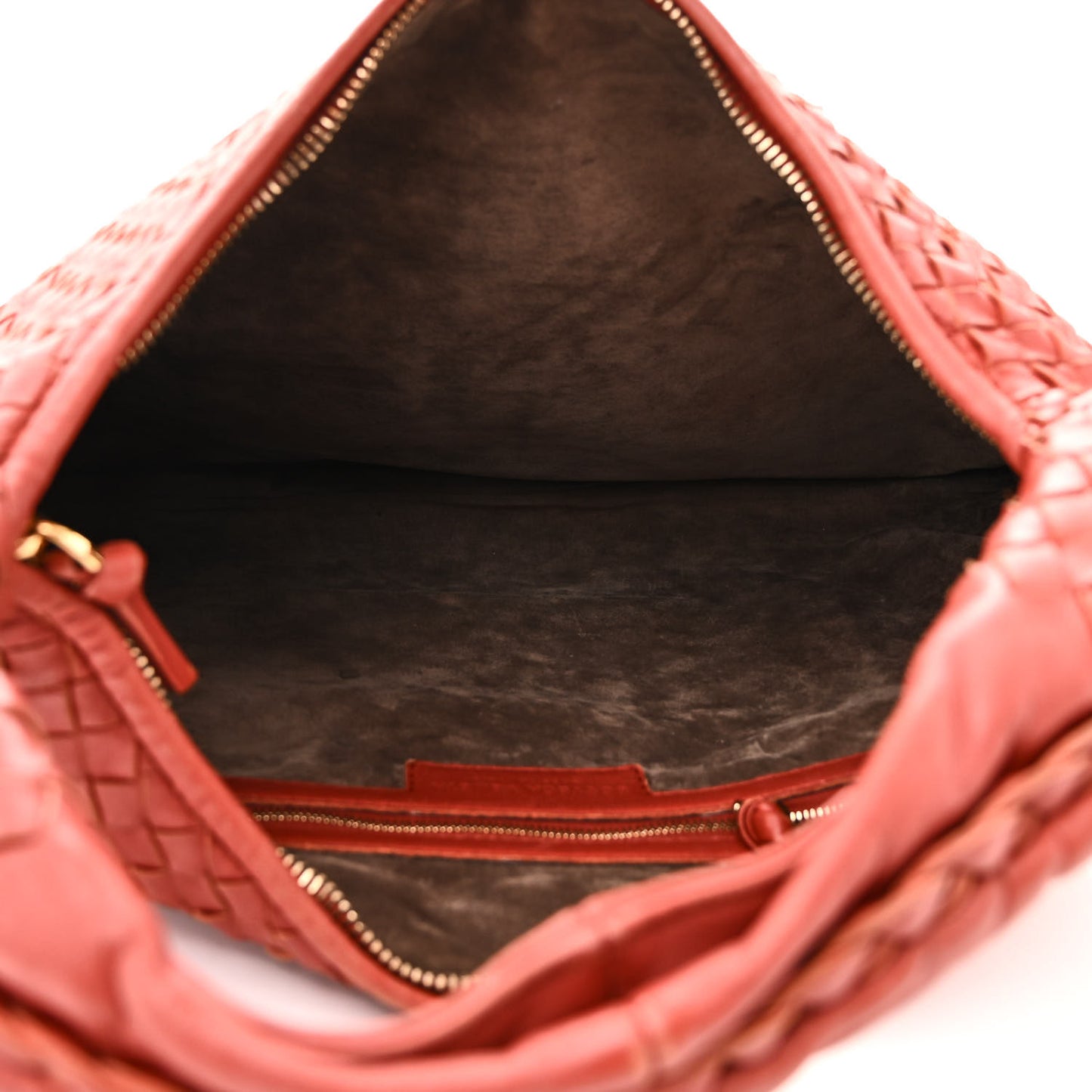 BOTTEGA VENETA Nappa Intrecciato Small Veneta Hobo Brique