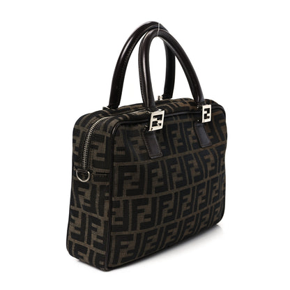 Fendi Zucca Top Handle Tote Tobacco 3 of 11