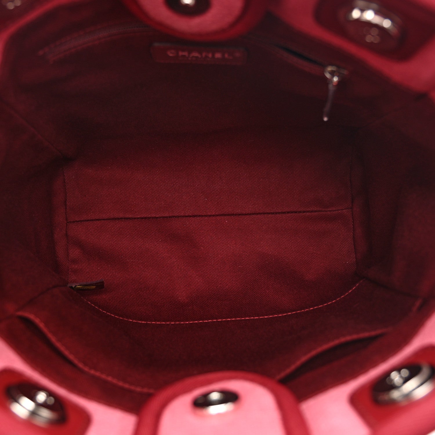 Chanel Canvas Mini Deauville Tote Red 5 of 10