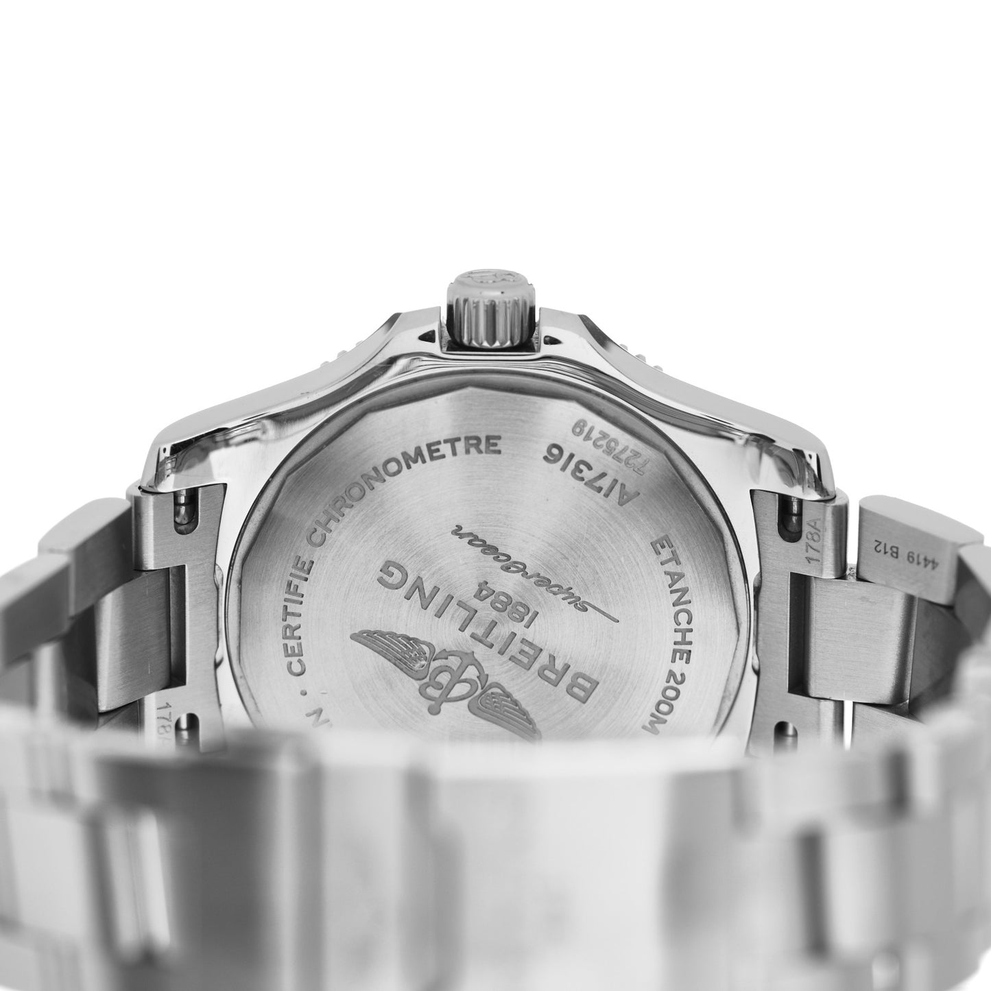 Stainless Steel 36mm Super Ocean Chronometer Automatic Watch Blue A17316
