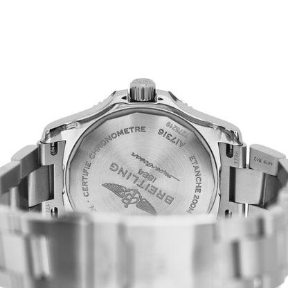 Breitling Stainless Steel 36mm Super Ocean Chronometer Automatic Watch Blue A17316 4 of 5