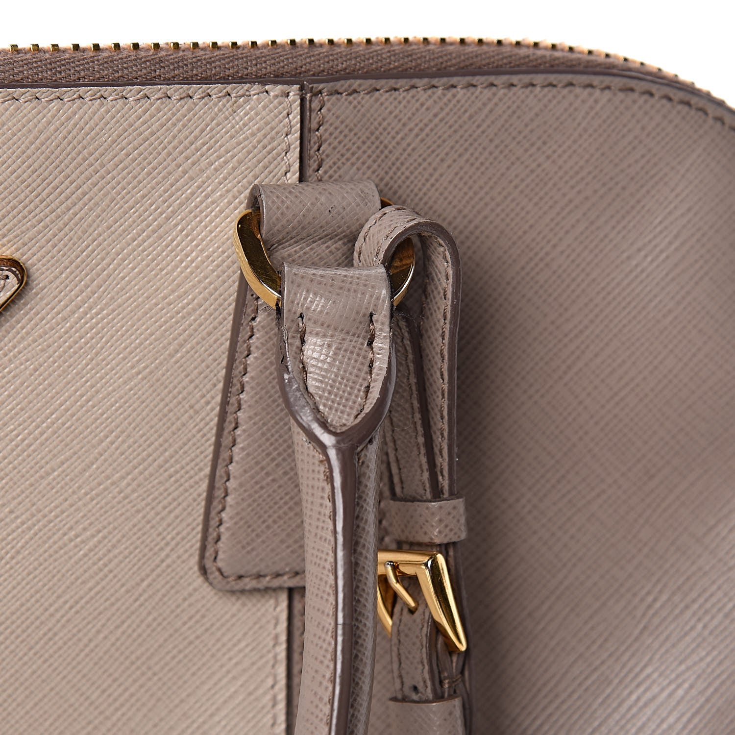 Prada Saffiano Lux Bi-Color Promenade Tote Argilla Pomice 10 of 15
