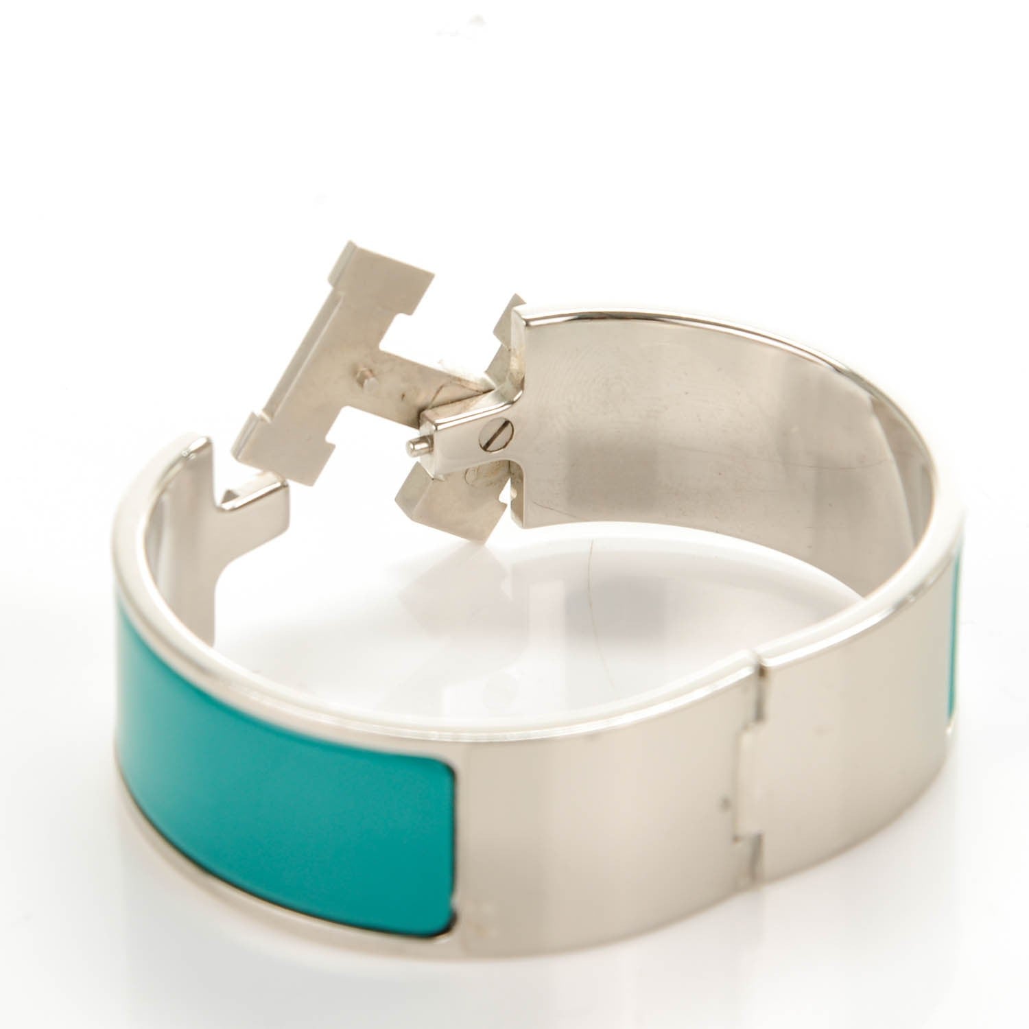Hermes Enamel Wide Clic Clac H Bracelet PM Emerald 4 of 4