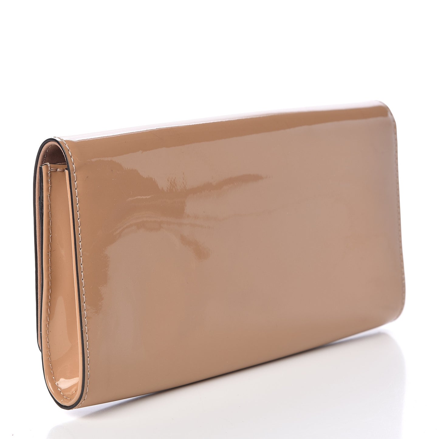 Patent Louise Clutch Nude