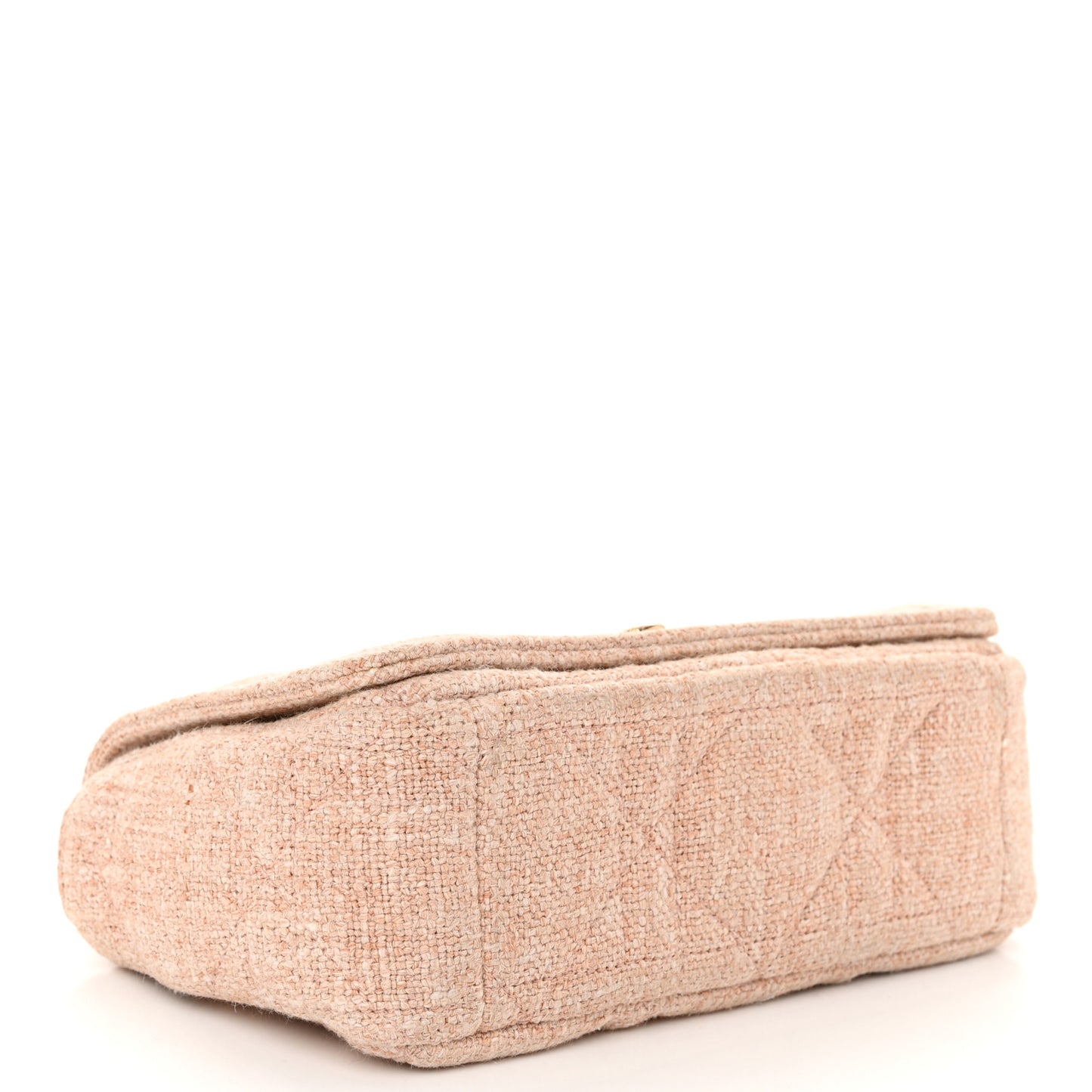 Linen Macrocannage Small Caro Bag Rose