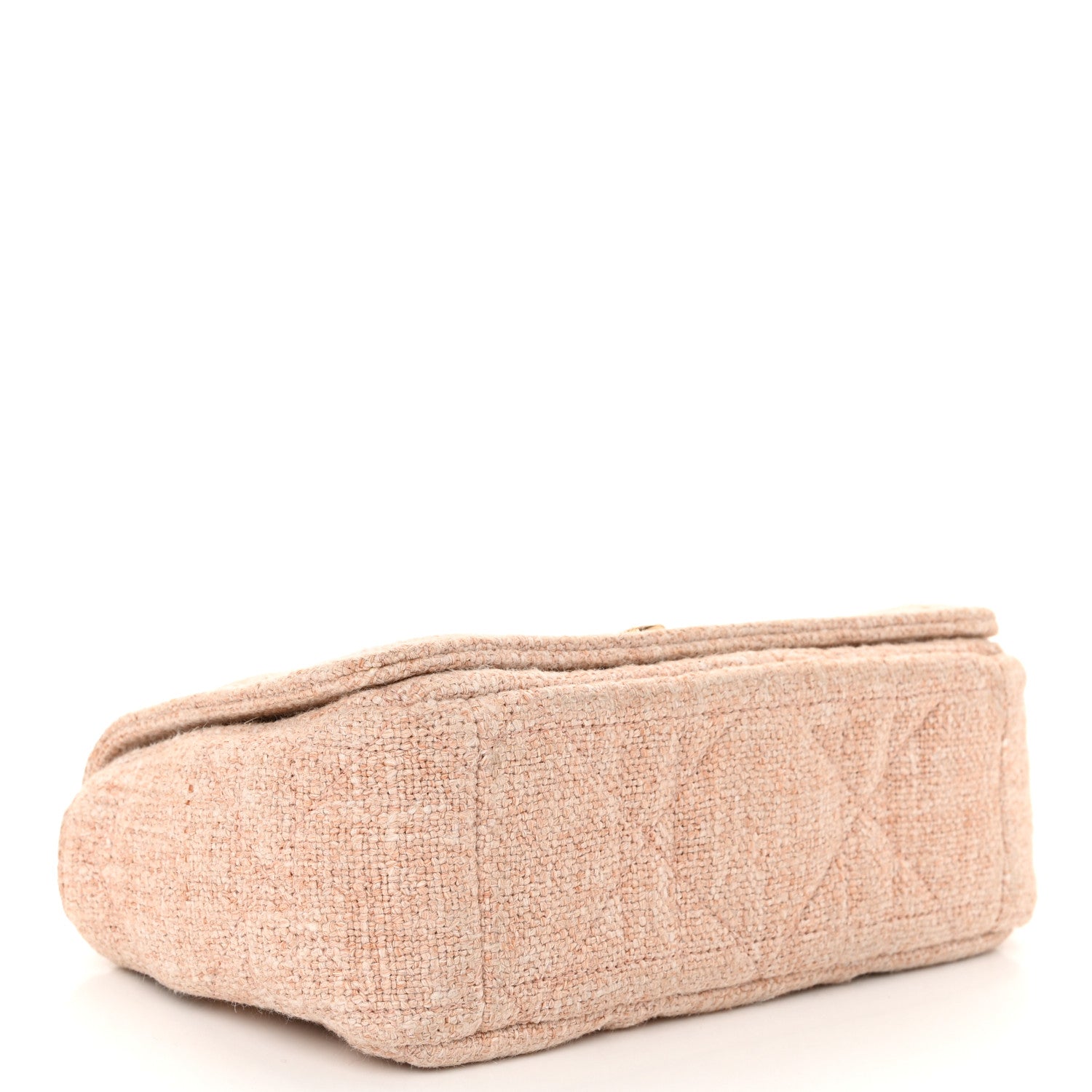 Christian Dior Linen Macrocannage Small Caro Bag Rose 4 of 10