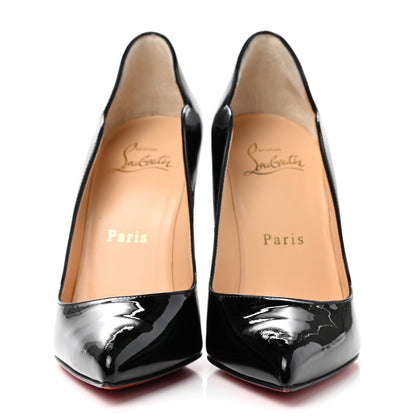 Christian Louboutin Patent Hot Chick 100 Pumps 34.5 Black 2 of 8