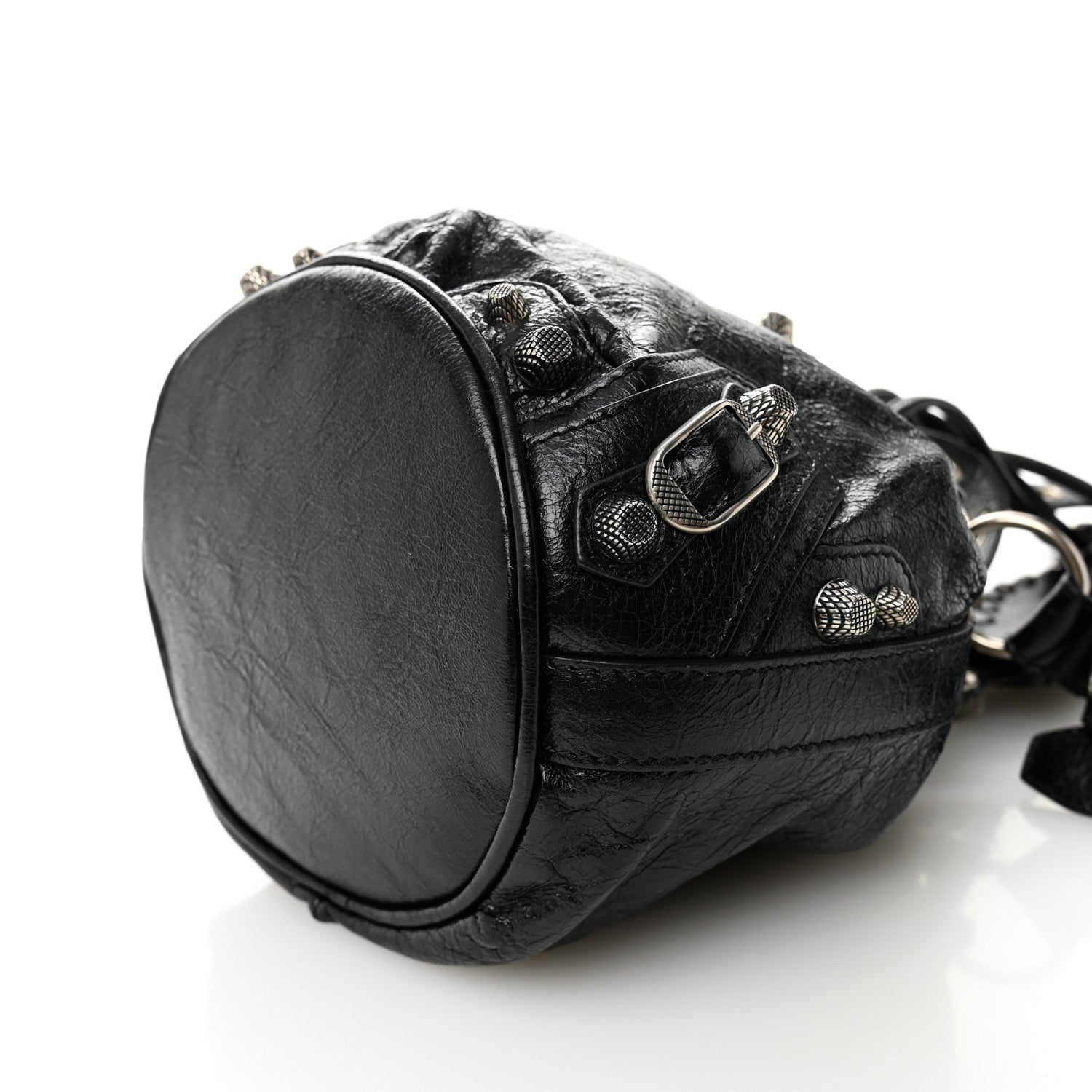 Balenciaga Agneau Arena Le Cagole Bucket Bag XS Black 10 of 10