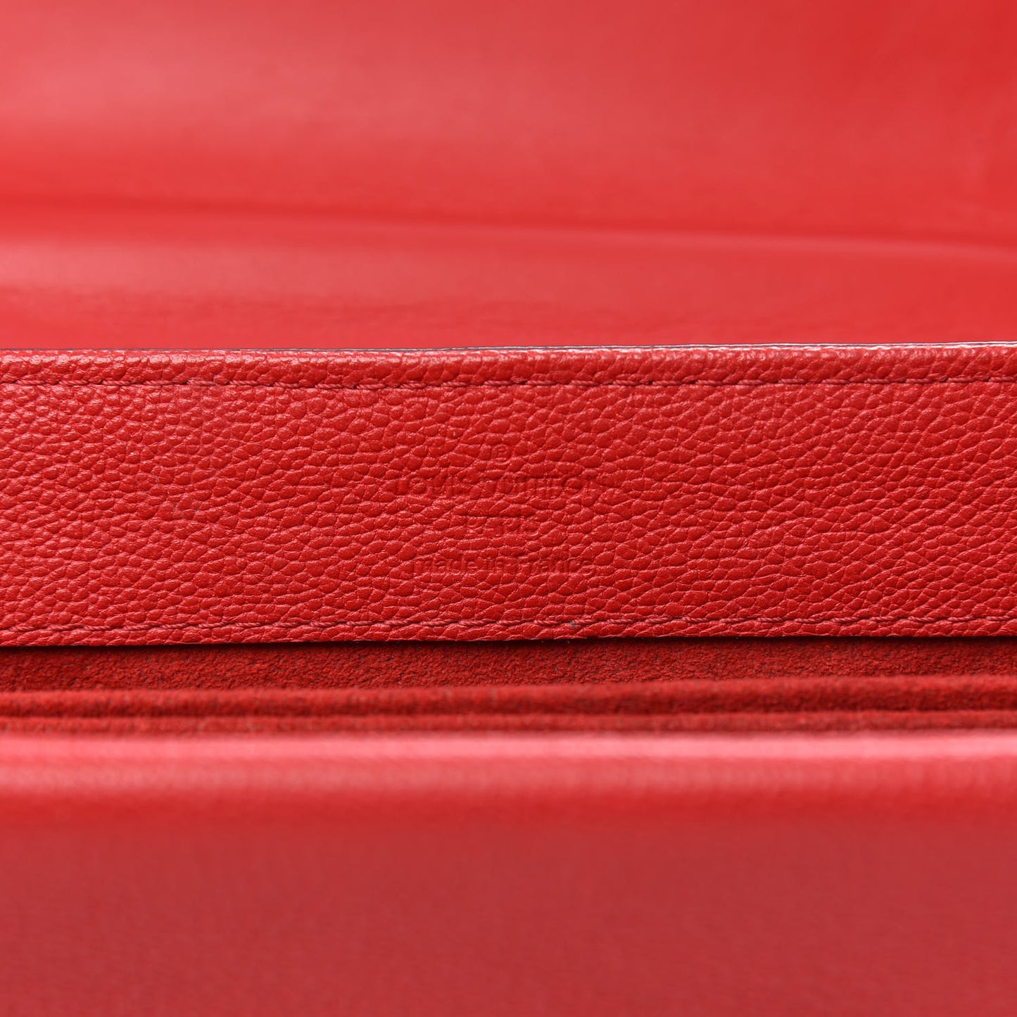 Monogram Cuir Plume Ecume Very Chain Bag Rubis Red