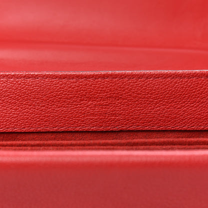 Louis Vuitton Monogram Cuir Plume Ecume Very Chain Bag Rubis Red 7 of 13