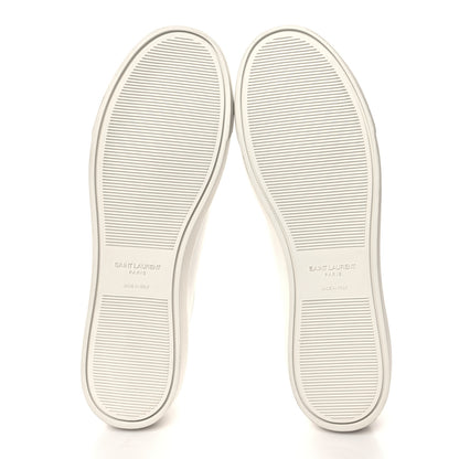 Saint Laurent Calfskin Andy Low Top Sneakers 46 Mystic White 5 of 8