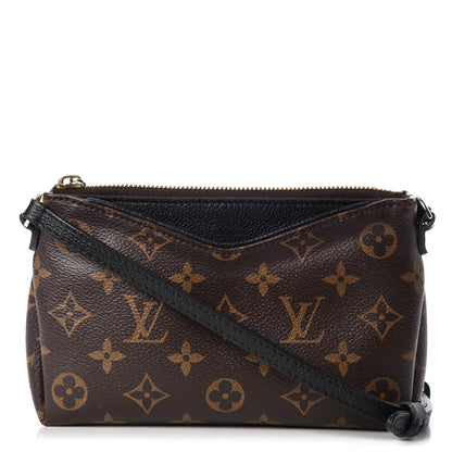 Louis Vuitton Monogram Pallas Clutch Black 1 of 9