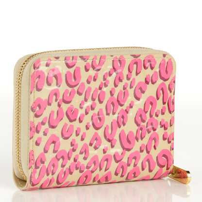 Louis Vuitton Vernis Leopard Zippy Coin Purse Blanc Corail 3 of 7