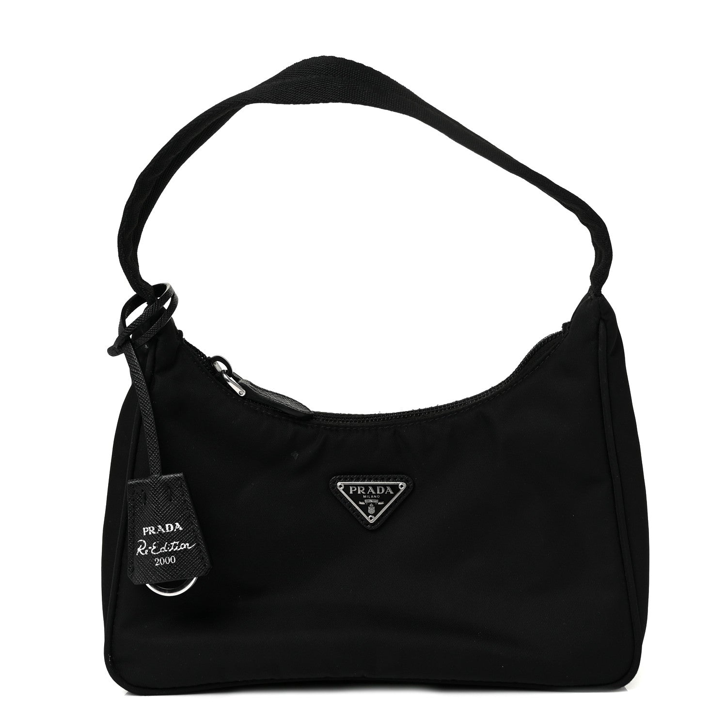 Prada Tessuto Nylon Mini Re-Edition 2000 Bag Black 1 of 8