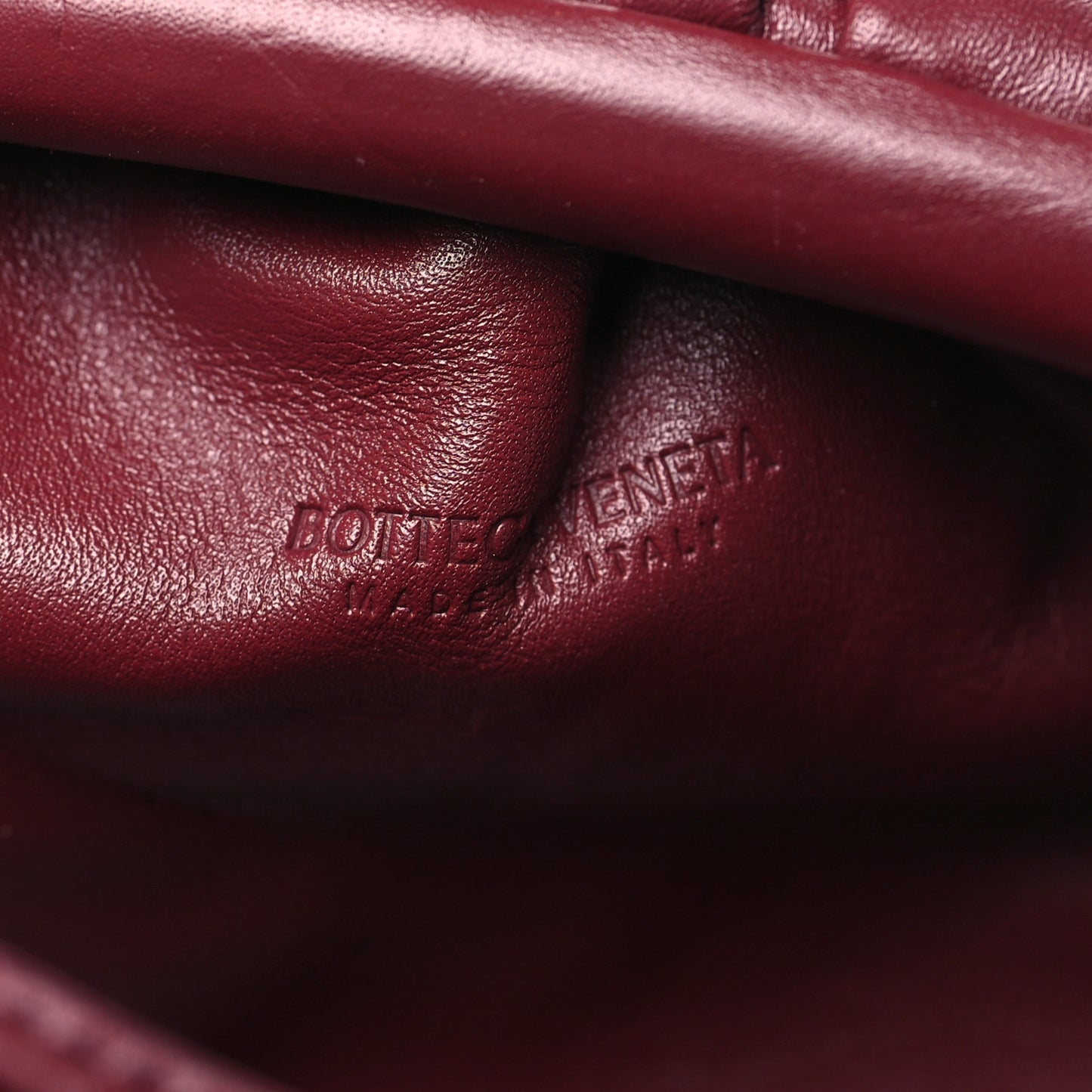 Butter Calfskin The Mini Pouch Bordeaux