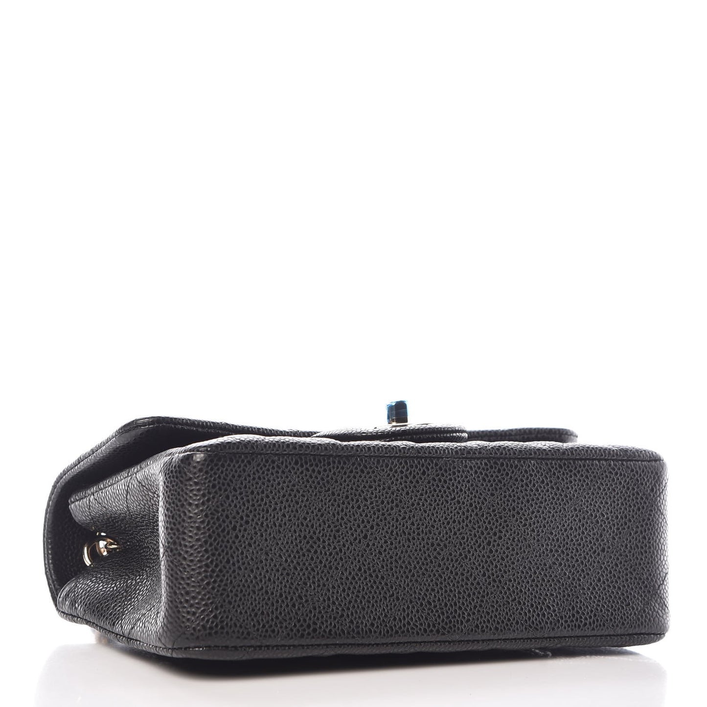 Caviar Quilted Mini Rectangular Flap Black