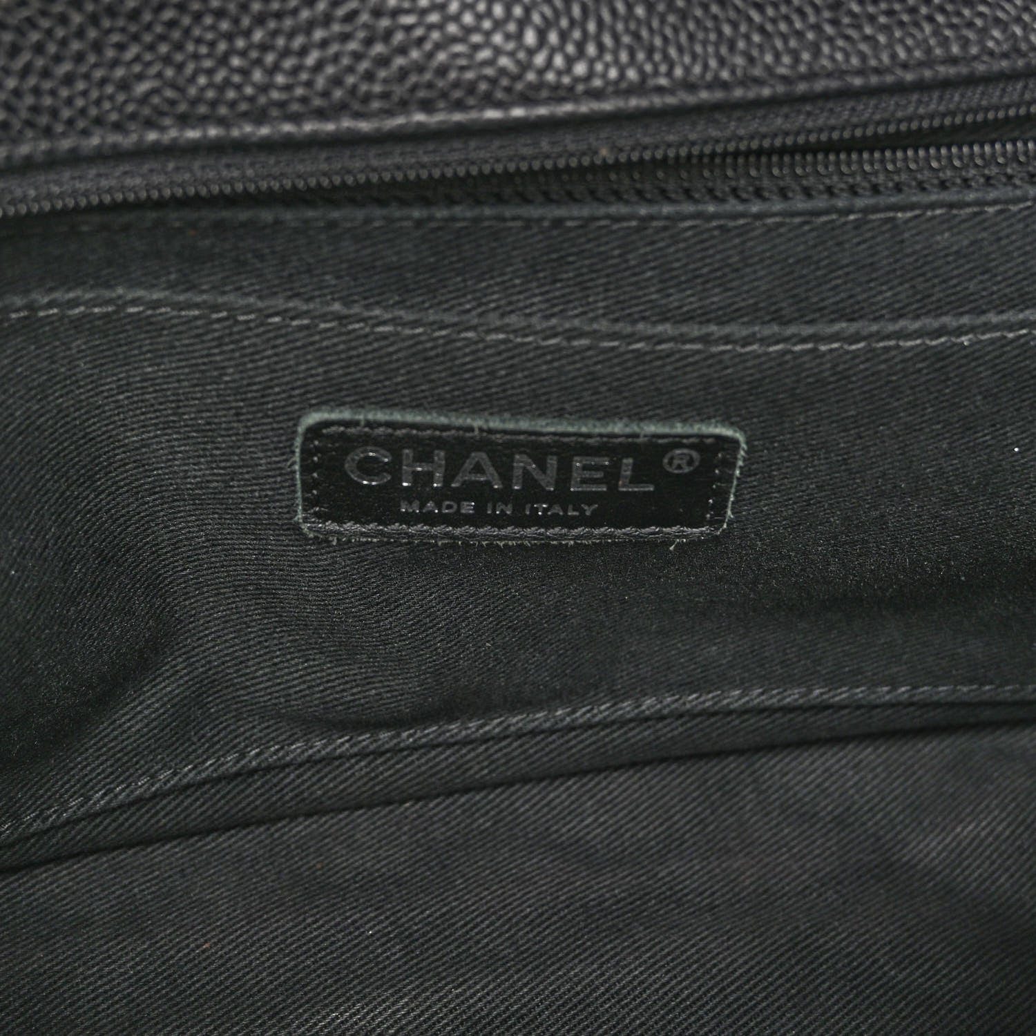 Chanel Caviar Medium Timeless CC Flap Navy Blue 5 of 9