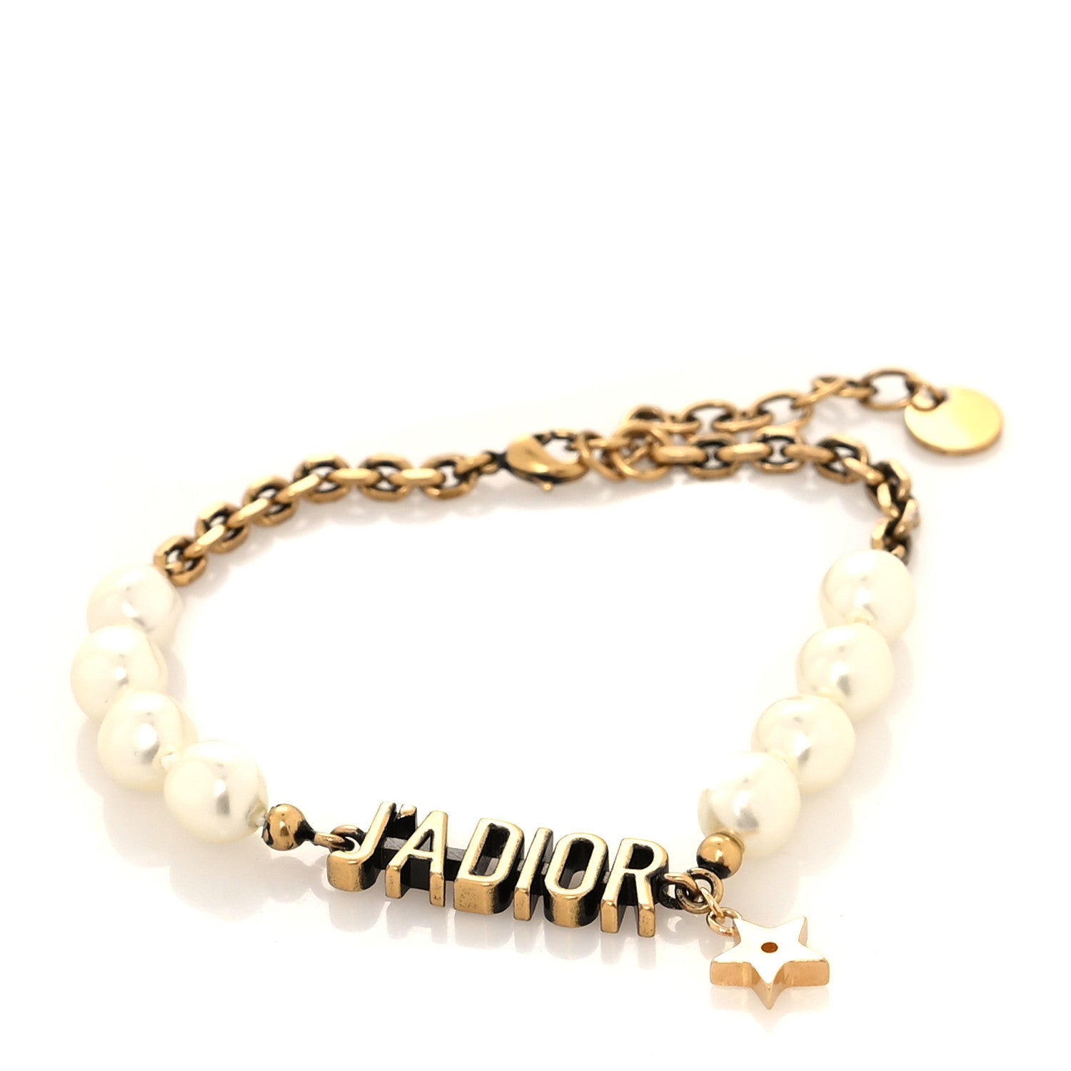 Christian Dior Metal Pearl J'Adior Bracelet Gold 1 of 5
